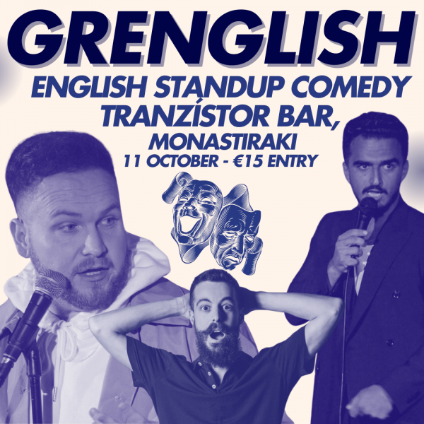 English Standup Comedy Event 11 Oct Monastiraki