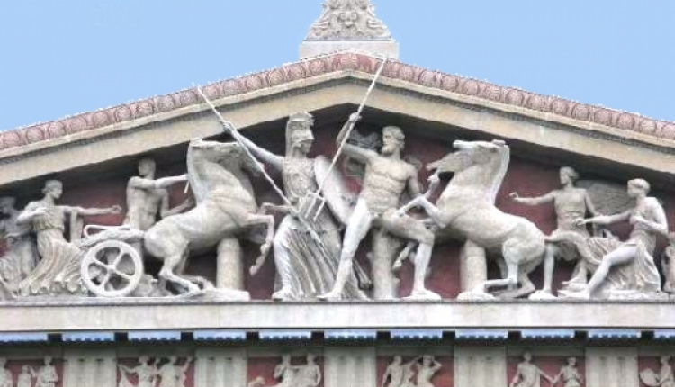 White Sculptures Of Parthenon Were Colourful