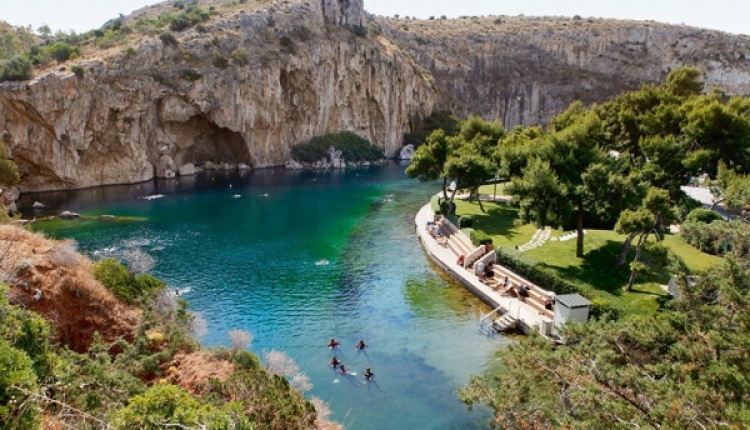 Exploring The Caves Of Lake Vouliagmeni